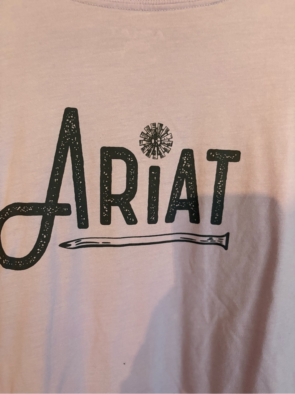 Ariat Lavender Short Sleeve Logo Tee - Picture 6 of 6